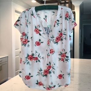 Market and Spruce Uri Smock Detail Top